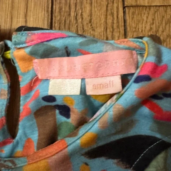 Colorful Abstract Print Women's Blouse - Picture 4 of 7